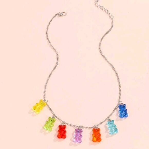 🧸Adorable Colorful Teddybear Necklace 🧸 - Picture 2 of 4